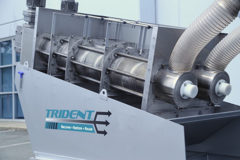 Trident MD press sludge dewatering